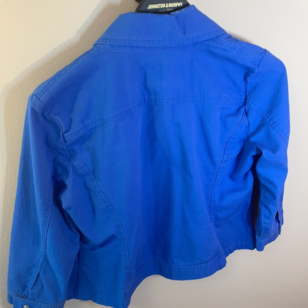 Ruby Rd Petite 8p Jacket Blue - Picture 3 of 3